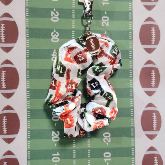 Football Themed Wristlet Keyring with a Football related charm attached !! - Picture 3 of 3